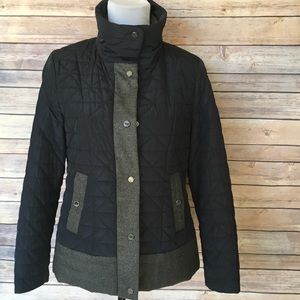 Johnston & Murphy Quilted Navy and Gray Jacket